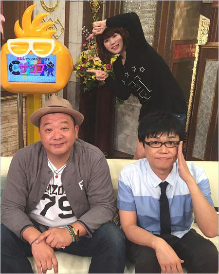 青木歌音とTKO木下隆行が番組共演画像
