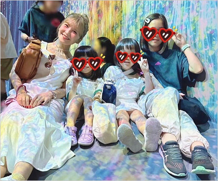 AAA宇野実彩子と子供たち（姪っ子）の画像