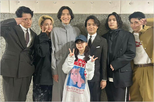 トライストーン所属の小栗旬、木戸大聖、鈴之助、丸山純奈、笠原秀幸、レイニ、中沢元紀