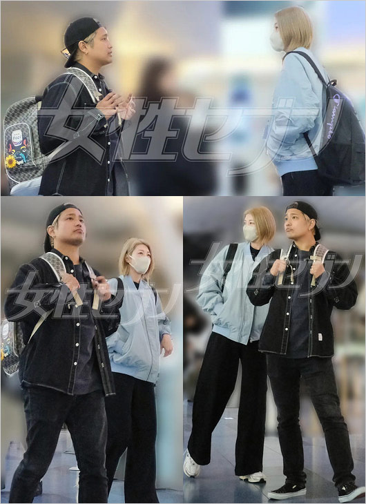 WEST桐山照史＆狩野舞子の2ショット。新婚旅行・羽田空港で女性セブン撮影