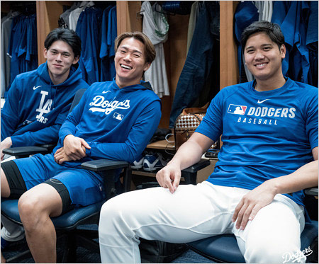 佐々木朗希投手・山本由伸投手・大谷翔平選手