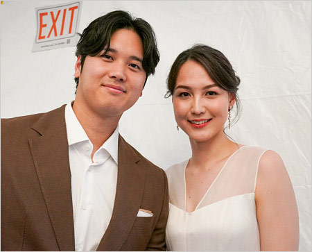 大谷翔平選手と真美子夫人