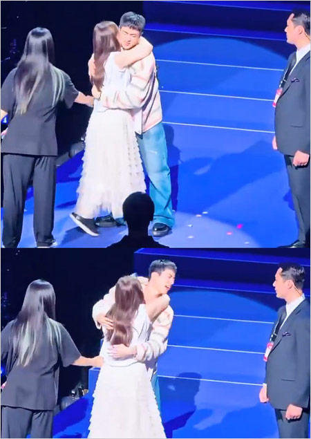 BTS・JINのハグ会でキスした日本人女性?の画像