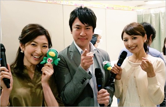 ズムサタ出演の岸本梓、辻岡義堂アナ、望月理恵アナ