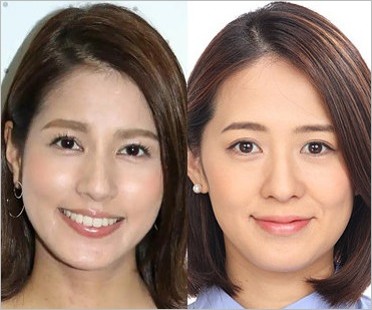 永島優美アナと椿原慶子アナ