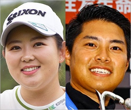 淺井咲希選手と夫・栗永遼キャディ