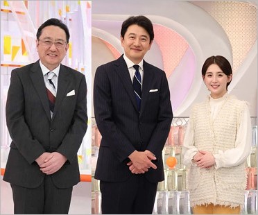 三宅正治・青井実・宮司愛海アナウンサー