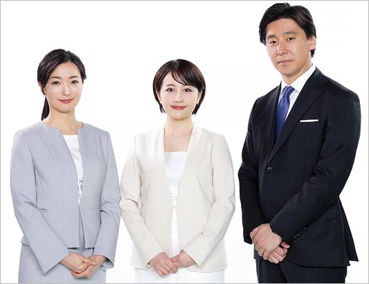 WBS司会の大江麻理子アナ、相内優香アナ、豊島晋作アナ