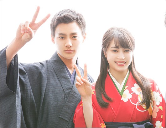 野村周平と広瀬すずが映画『ちはやふる』共演時の画像