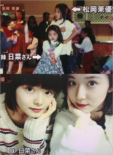 松岡茉優と妹・松岡日菜