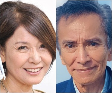 アンヌ隊員・ひし美ゆり子と岡崎徹(仮面ライダーアマゾン)