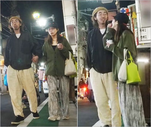 ゲスの極み乙女。ほな・いこかと柄本時生の手繋ぎデート画像