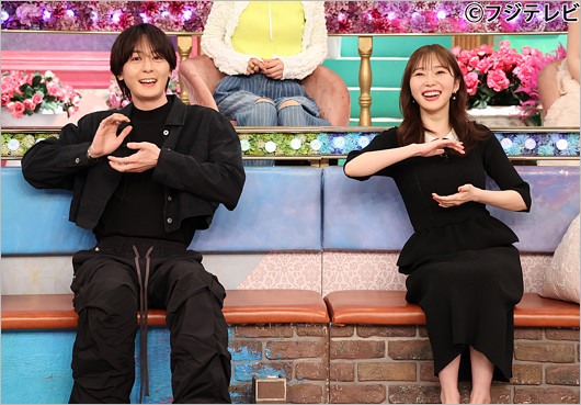 指原莉乃と犬飼貴丈がトークィーンズで共演時の画像