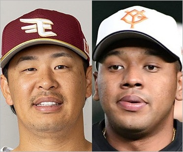 楽天・浅村栄斗選手と巨人・オコエ瑠偉選手