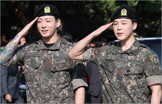 兵役を終えたBTSジョングク&ジミン