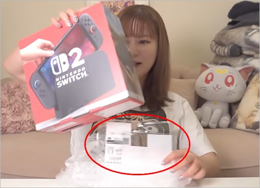 中川翔子が購入のSwitch2プチプチの中からレシート画像