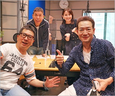 田原俊彦と爆笑問題、山本恵里伽アナの画像