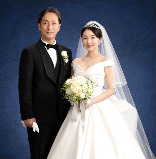 中村七之助と妻・杏奈(芸妓名=とし真菜)