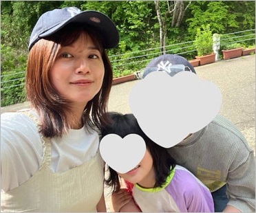 小林礼奈と長女、再婚相手の画像