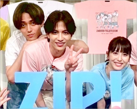 永瀬廉・志尊淳・浜辺美波『24時間テレビ48』共演時の3ショット