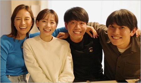 忽滑谷こころアナ、石川みなみアナ、北脇太基アナ、田辺大智アナ
