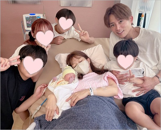 辻希美が第5子出産後の画像