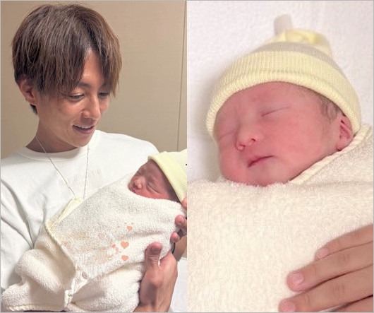 杉浦太陽と赤ちゃんの画像