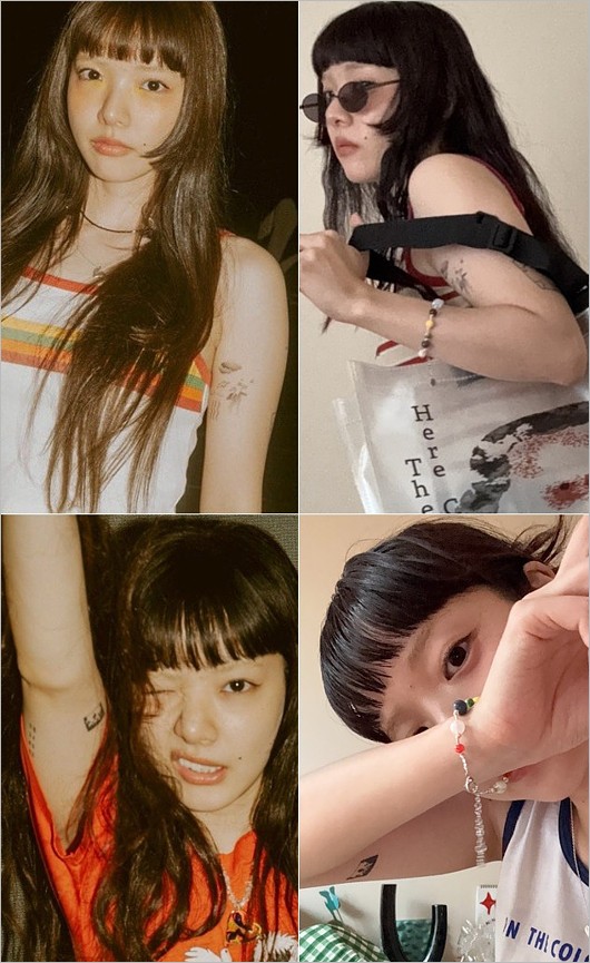 あいみょんの両腕のタトゥー画像