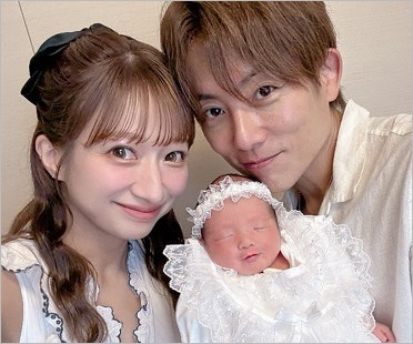 辻希美と第5子の次女、杉浦太陽