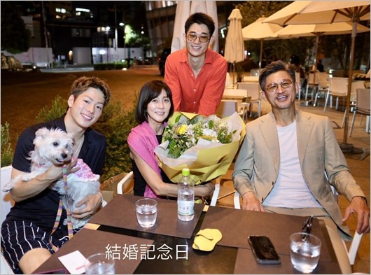 三浦知良の家族写真（妻・三浦りさ子、長男・三浦獠太、次男・三浦孝太）