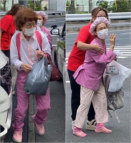 林家ペー・パー子が火事後に自宅へ一時帰宅時の画像