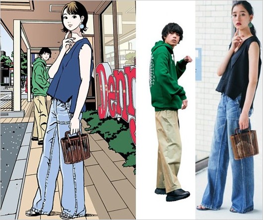 江口寿史とデニーズコラボイラストとトレパク疑惑の元ネタ画像