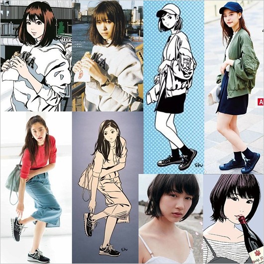 江口寿史のイラストと酷似している写真