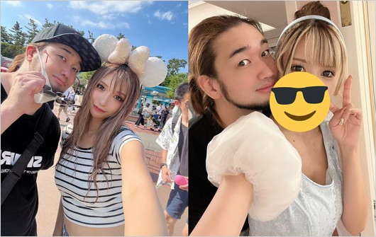 シバターと不倫相手かえるちゃん浮気デート2ショット（デスドルノートから流出）