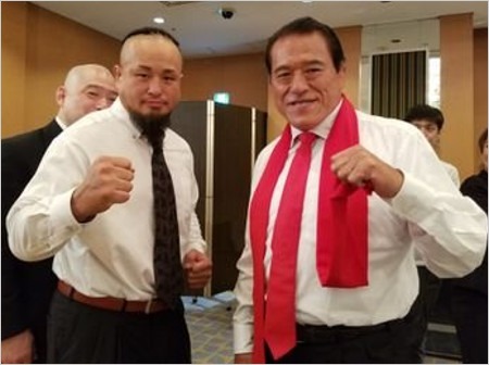 元若麒麟・鈴川真一とアントニオ猪木