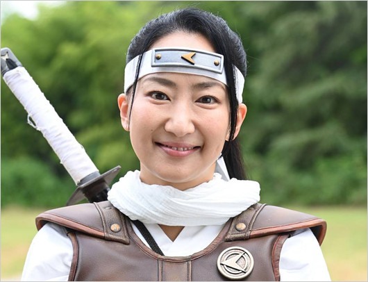 ニンジャホワイト・鶴姫役の広瀬仁美の近影