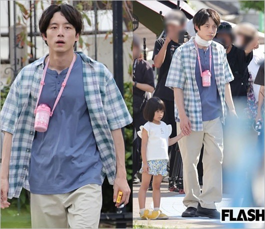 坂口健太郎が新作映画撮影現場