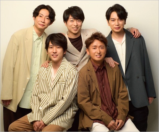 嵐の大野智、相葉雅紀、櫻井翔、松本潤、二宮和也
