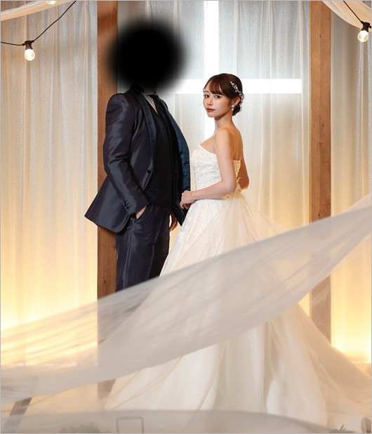 たぬかなと結婚相手の夫のウエディングフォト