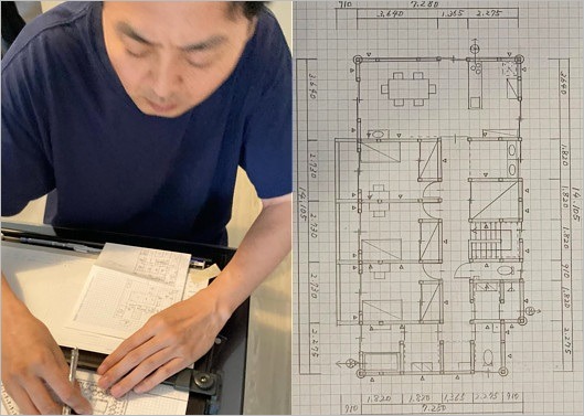 アンガールズ田中卓志が書いた製図
