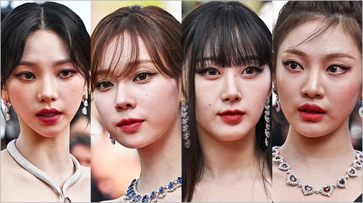 aespaメンバー画像（左からカリナ、ウィンター、日本人のジゼル、中国人のニンニン）