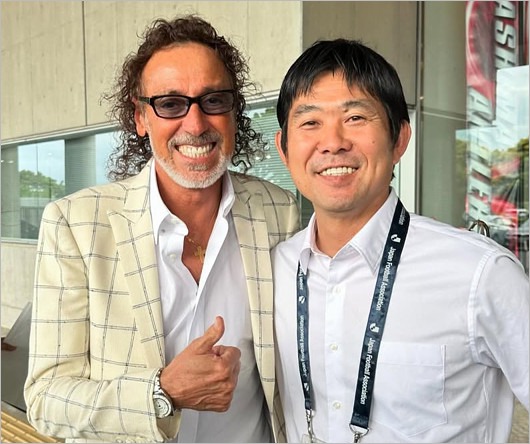 直腸ガン手術前のラモス瑠偉と森保一監督