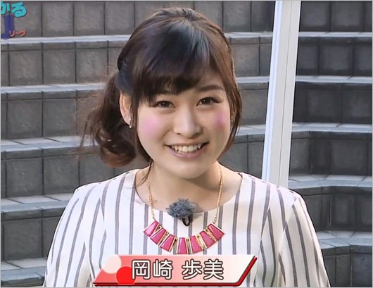 岩田絵里奈アナが日本テレビ入社前。タレント・岡崎歩美時代