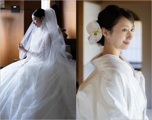 波瑠の結婚式のウエディングドレス＆白無垢姿
