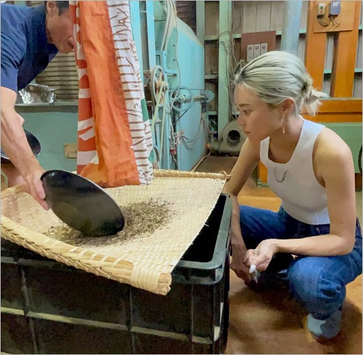 お茶を学ぶ小島瑠璃子