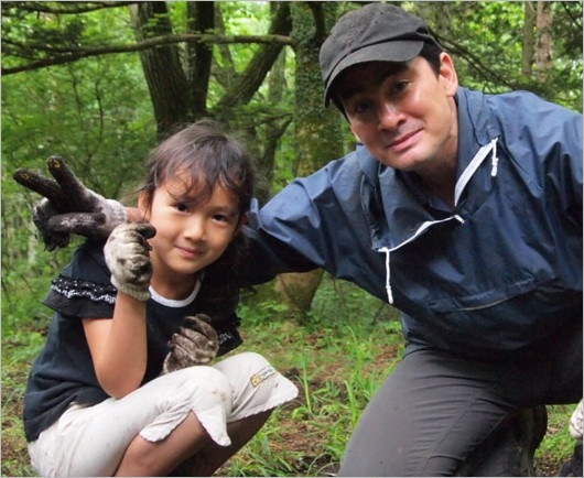 野口健と娘の野口絵子