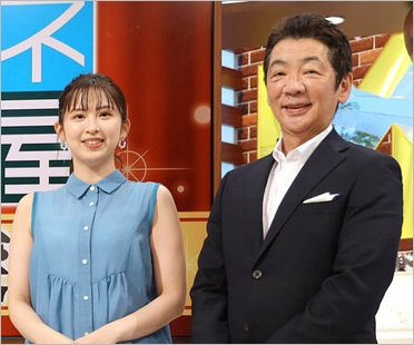 ミヤネ屋司会の宮根誠司アナと西尾桃アナ