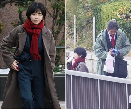 『踊る大捜査線 N.E.W.』ロケ現場での趣里＆織田裕二