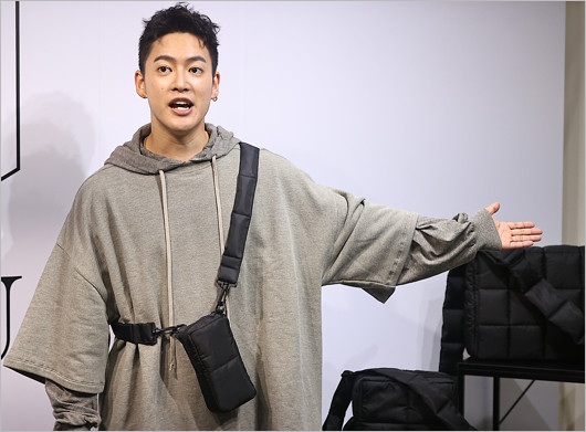 『MASU BAG』説明会に出席した三山凌輝