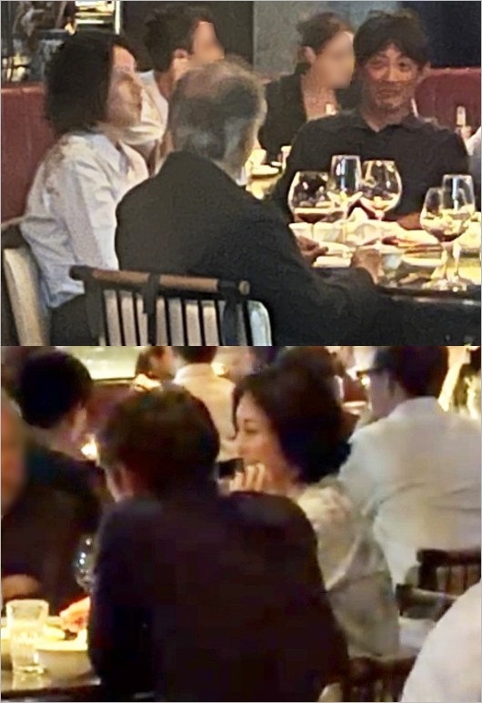 反町隆史＆松嶋菜々子の香港旅行、レストランでの食事姿